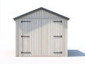 Abri de jardin - Bois - 245 x 190 x 230 cm - Bois clair-Gris - Classique