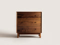 Commode - Bois - 85 x 43 x 95 cm - Brun noyer - Style moderne