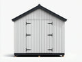 Abri de jardin - Bois - 210 x 160 x 230 cm - Blanc-Anthracite - Moderne