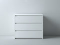Commode - Bois - 85 x 40 x 88 cm - Blanc - Style contemporain